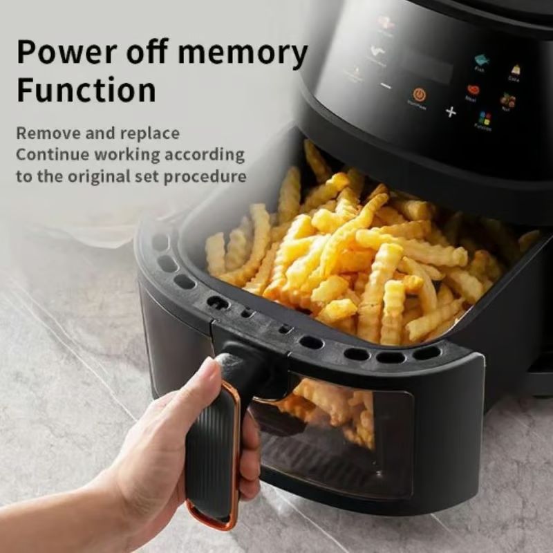 GENERICO - Freidora De Aire Digital 8 Litros Sin Aceite Air Fryer