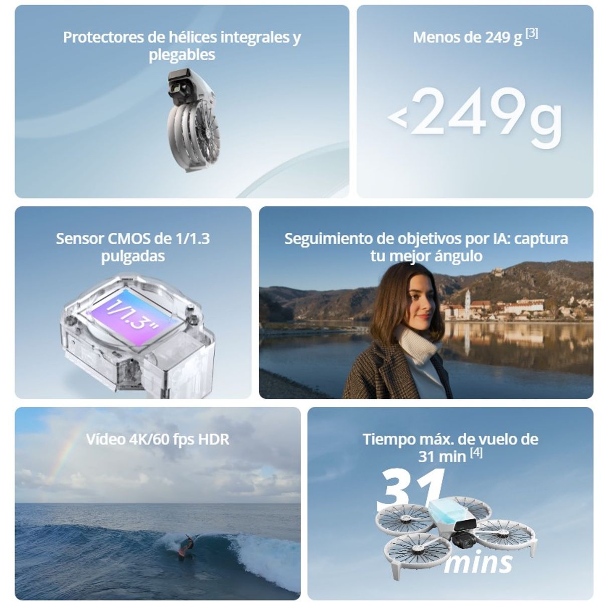 DJI - Drone Dji Flip 4k 60fps - Control Rc-n3