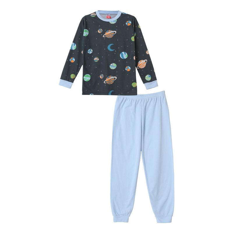 SANTANA - Pijama Niño Matías Azul Jaspe
