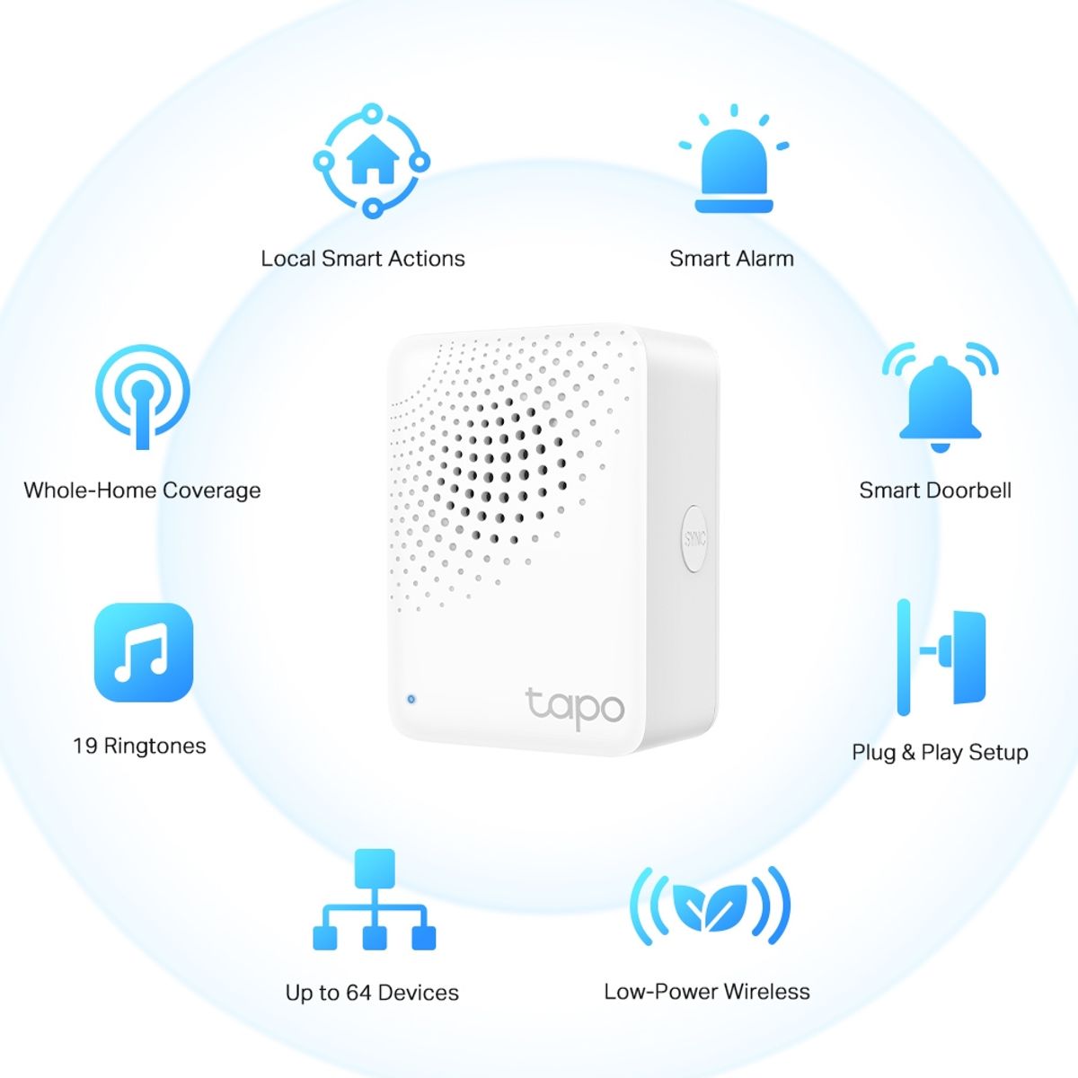 TP LINK - Tapo H100 Hub Inteligente con alarma