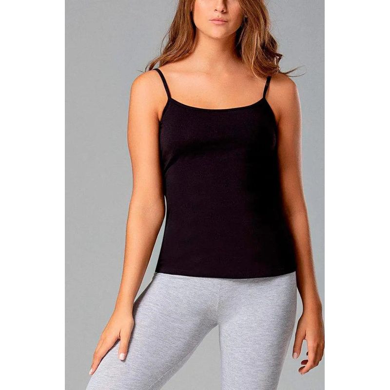 DIANE & GEORDI - Camiseta con tiras (4301) - Negro