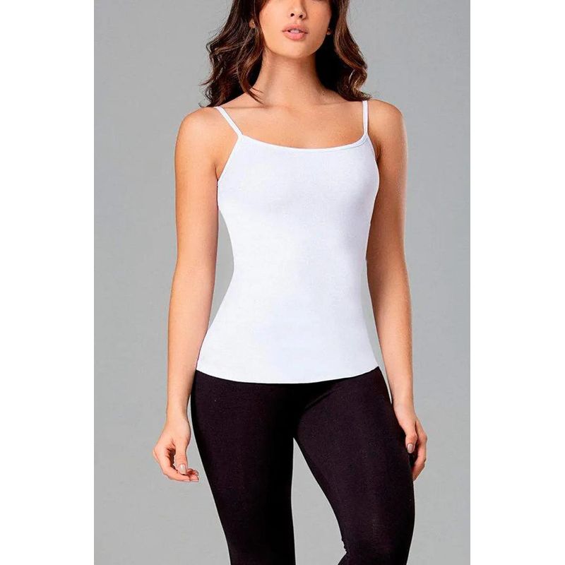 DIANE & GEORDI - Camiseta con tiras 4301 - Blanco