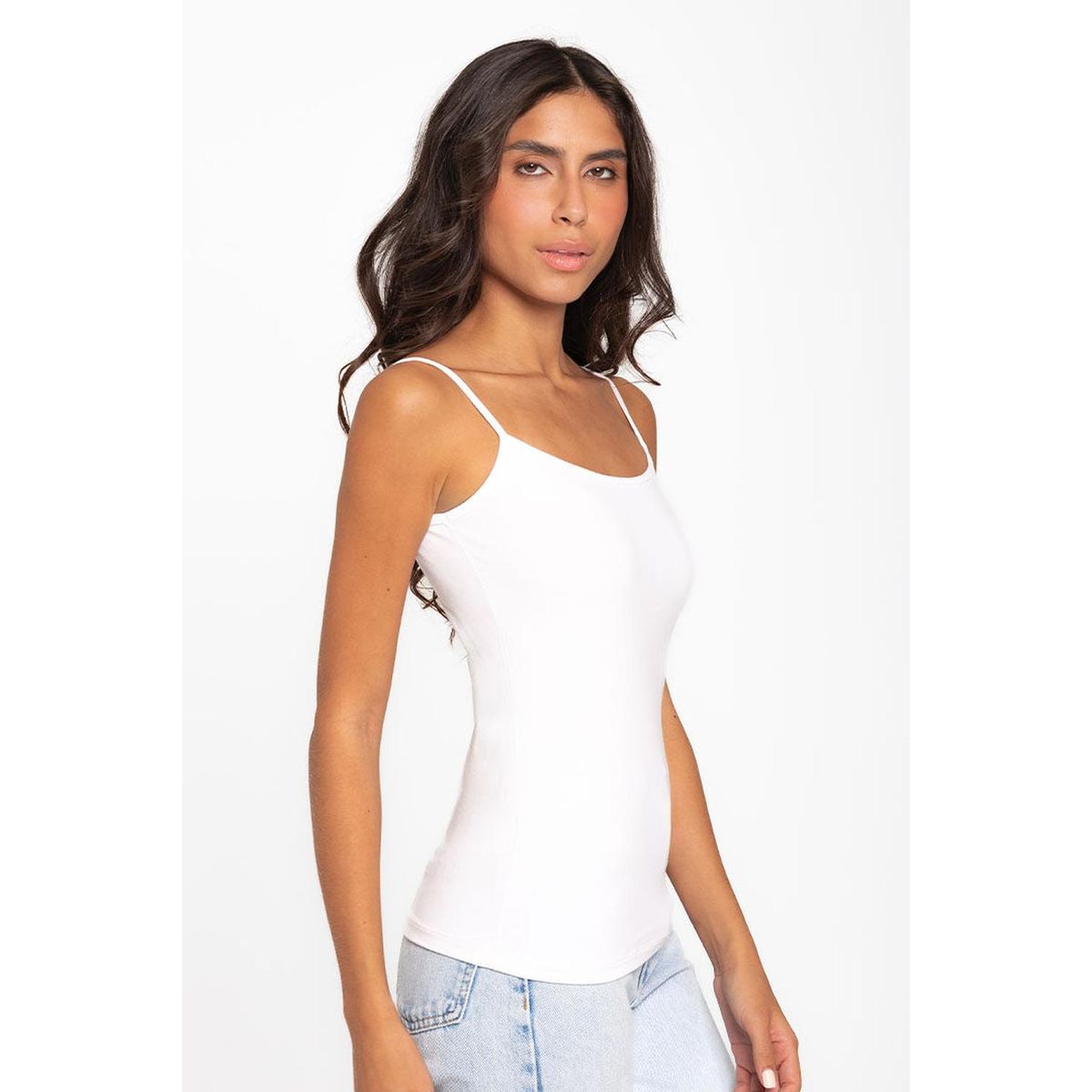 DIANE & GEORDI - Camiseta con tiras 4301 - Blanco