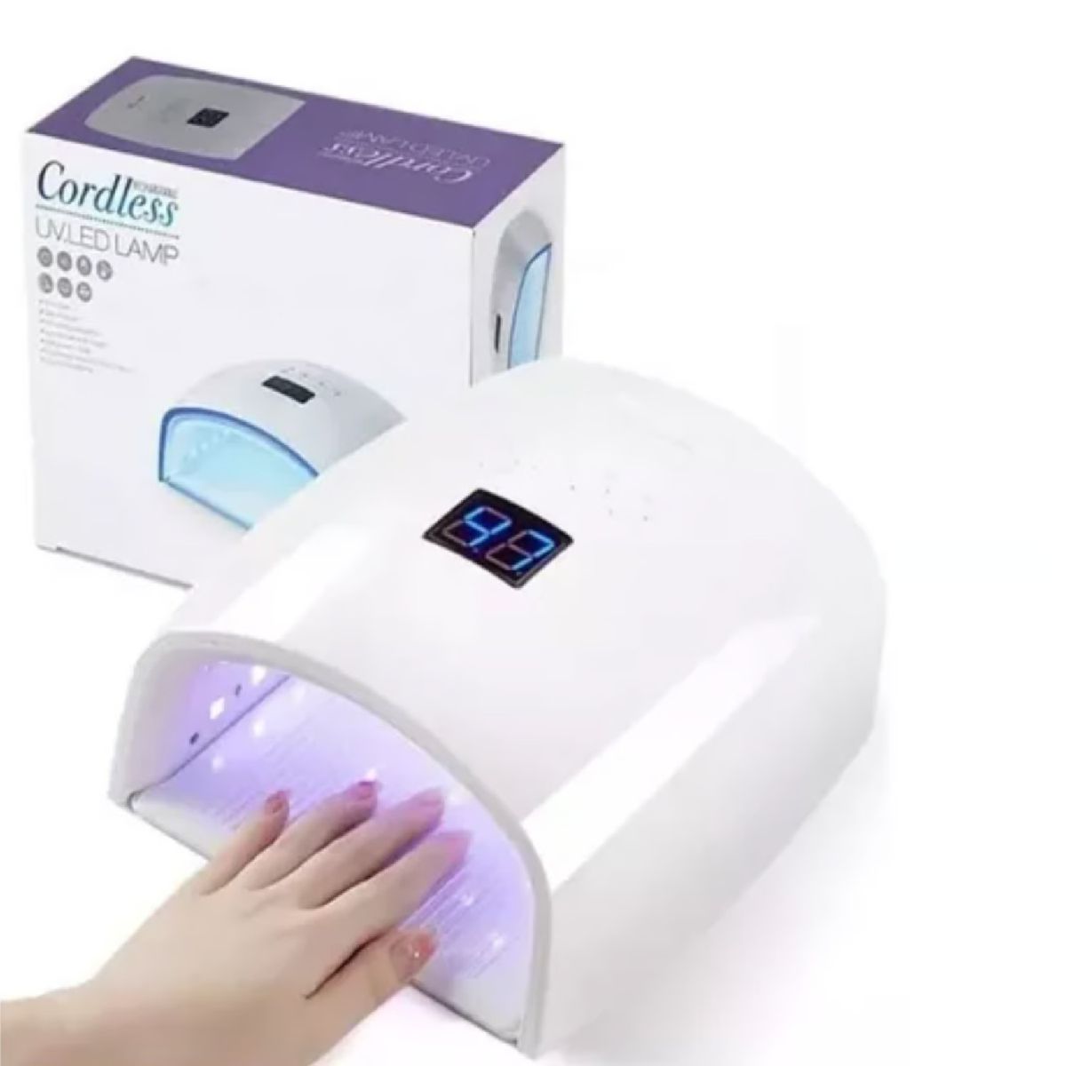 GENERICO - LAMPARA UV LED 66W INALAMBRICA RECARGABLE