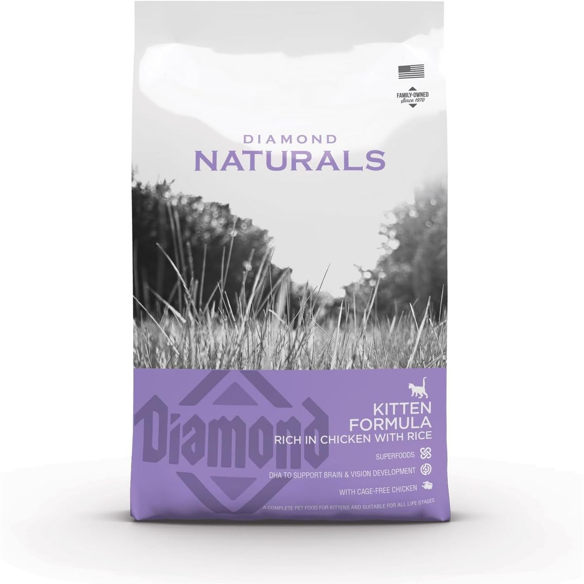 DIAMOND NATURALS - Alimento Diamond Naturals Kitten Indoor Chicken Rice 75kg