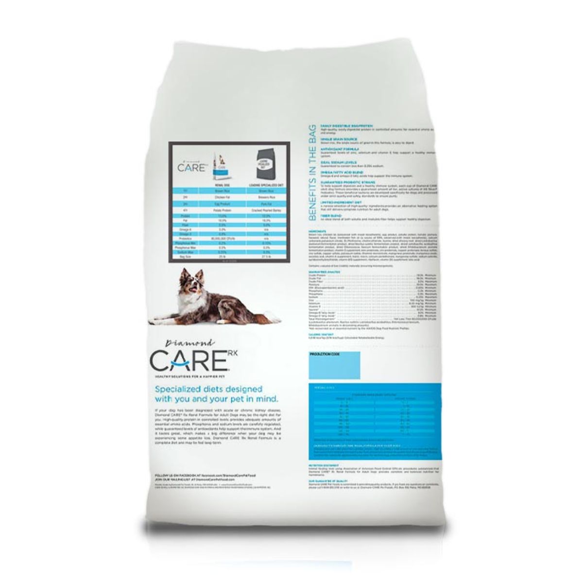 DIAMOND NATURALS - Diamond Care Renal Adultos Enfermedad Rinon 25 Lb