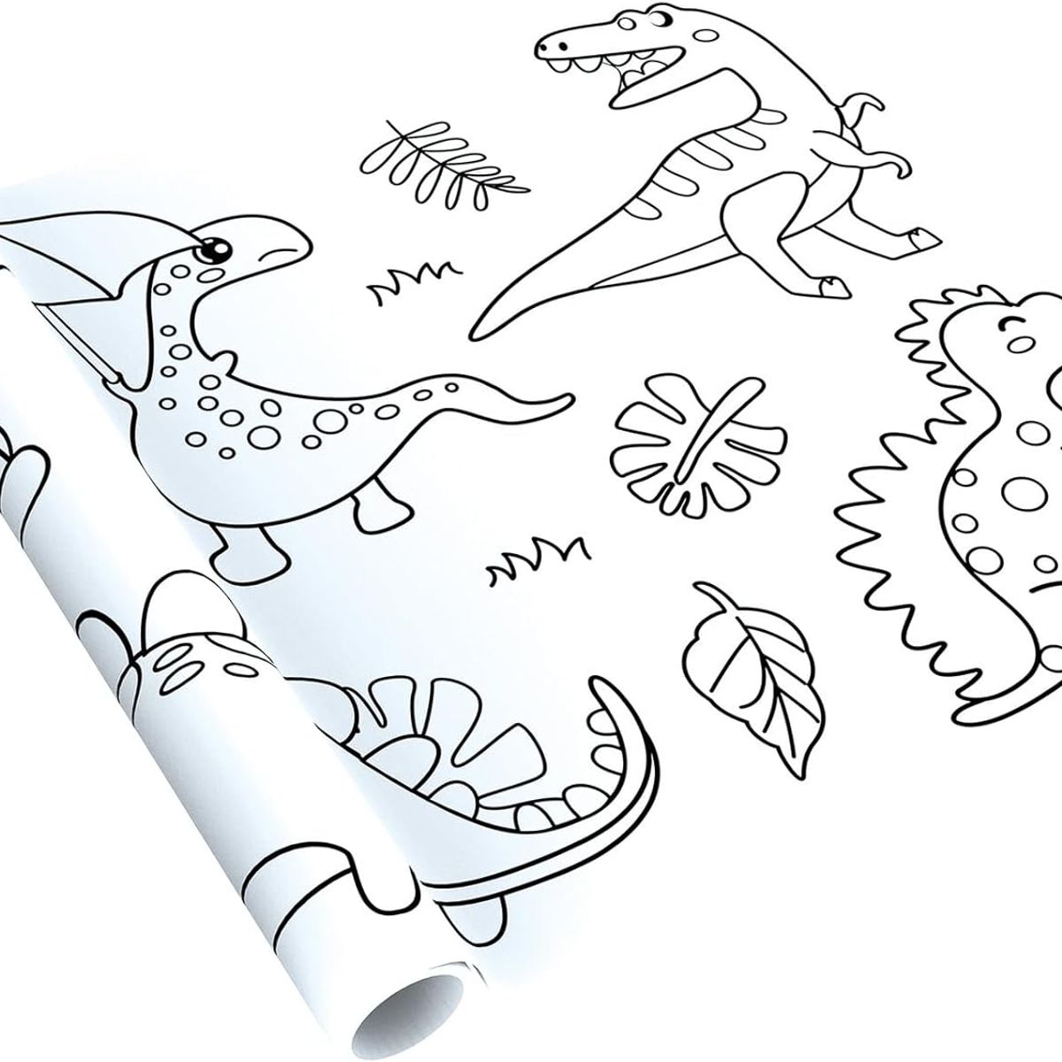 GENERICO - ROLLO PARA COLOREAR GIGANTE PARA NIÑOS - DINOSAURIOS