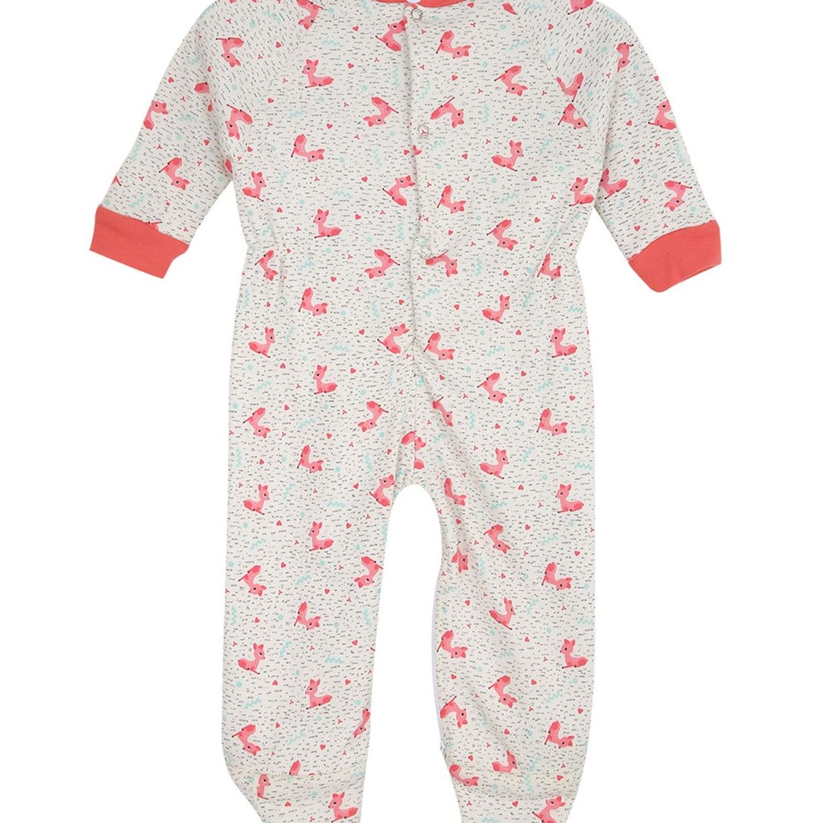 SANTANA - Pijama Enteriza Bebé Marfil