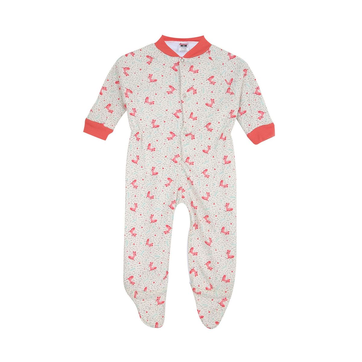 SANTANA - Pijama Enteriza Bebé Marfil