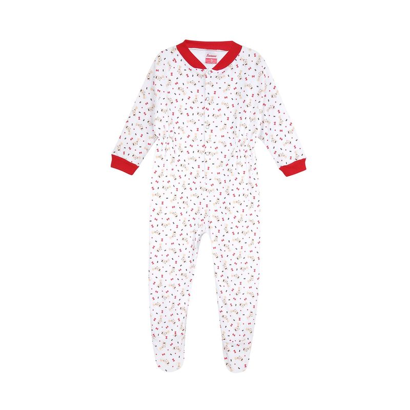 SANTANA - Pijama Enteriza Bebé Ocre