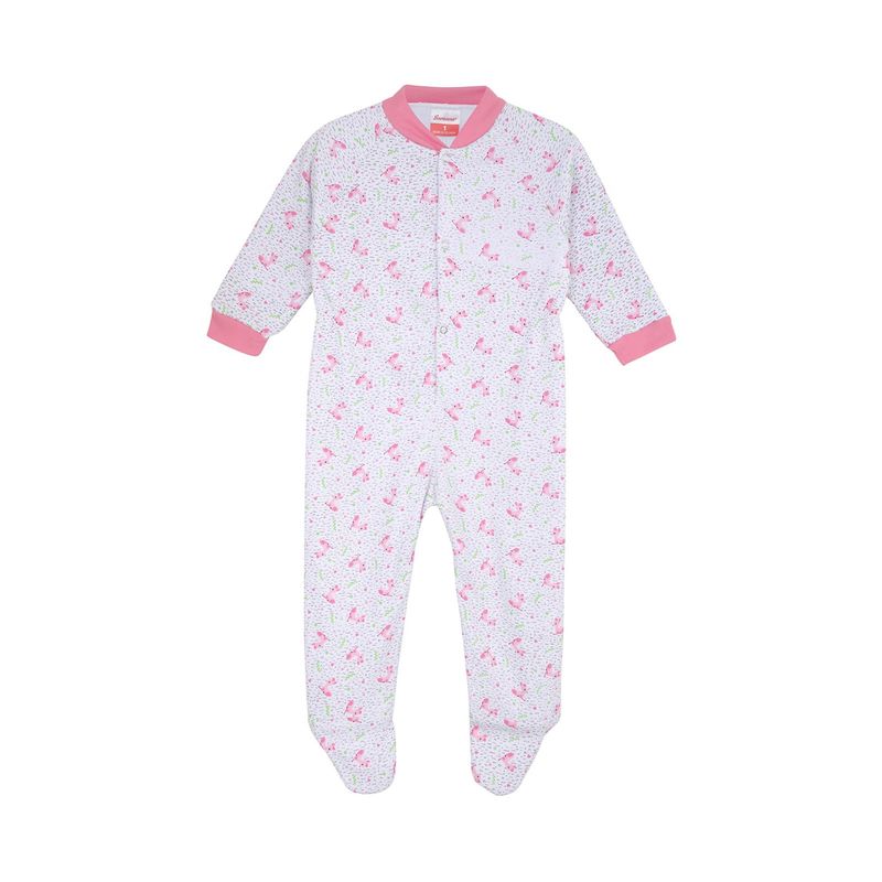 SANTANA - Pijama Enteriza Bebé Rosado
