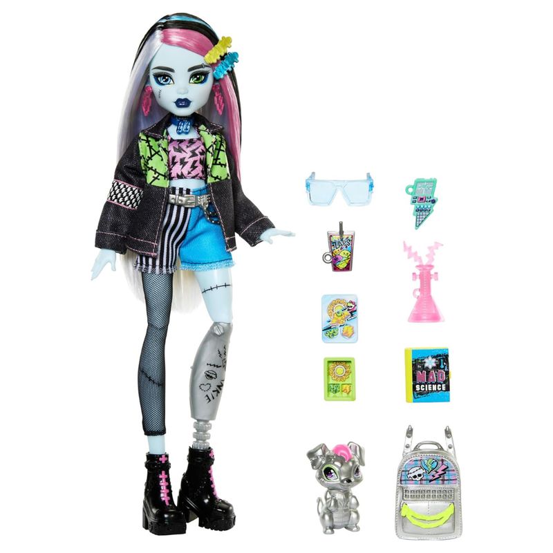 MONSTER HIGH - Muñeca Monster High Frankie Stein Doll Con Accesorios
