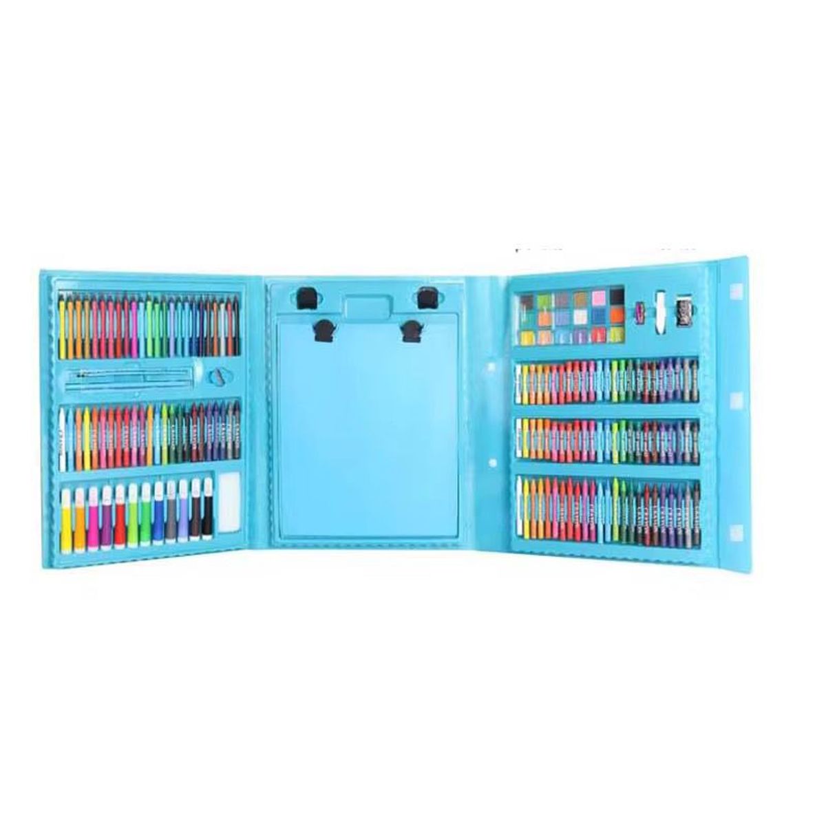GENERICO - Set Kit Arte Niños Maleta 208 Piezas Crayon Acuarela Plumon