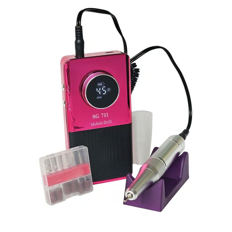 DANKI - Pulidor Uñas SG 711 Profesional Recargable Rosa Brillante