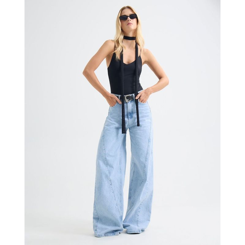 SEVEN SEVEN - Jean Para Mujer Wide-Leg Color Azul Claro Marca Seven Seven #28160895