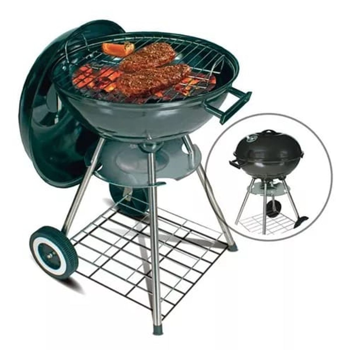 SKY - Asador A Carbón Bbq Portable Camping Parrilla Barril Grill