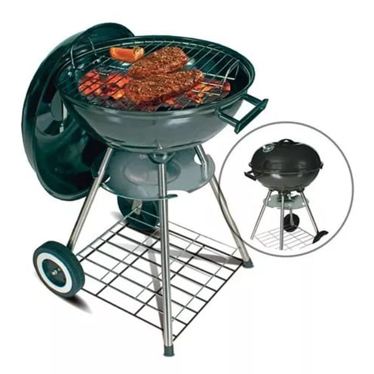 SKY - Asador A Carbón Bbq Portable Camping Parrilla Barril Grill