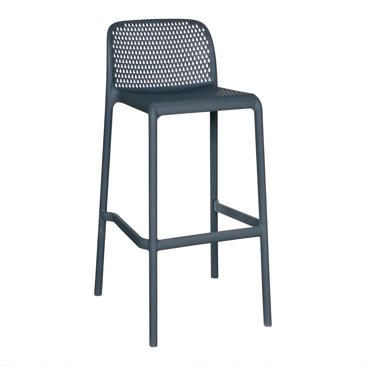 GENERICO - Silla Lecco Para Barra Color Gris_.