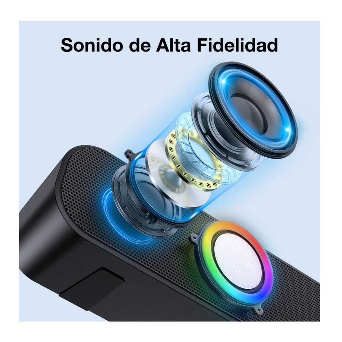 1 HORA - Barra de sonido Bluetooth BOC241 1HORA