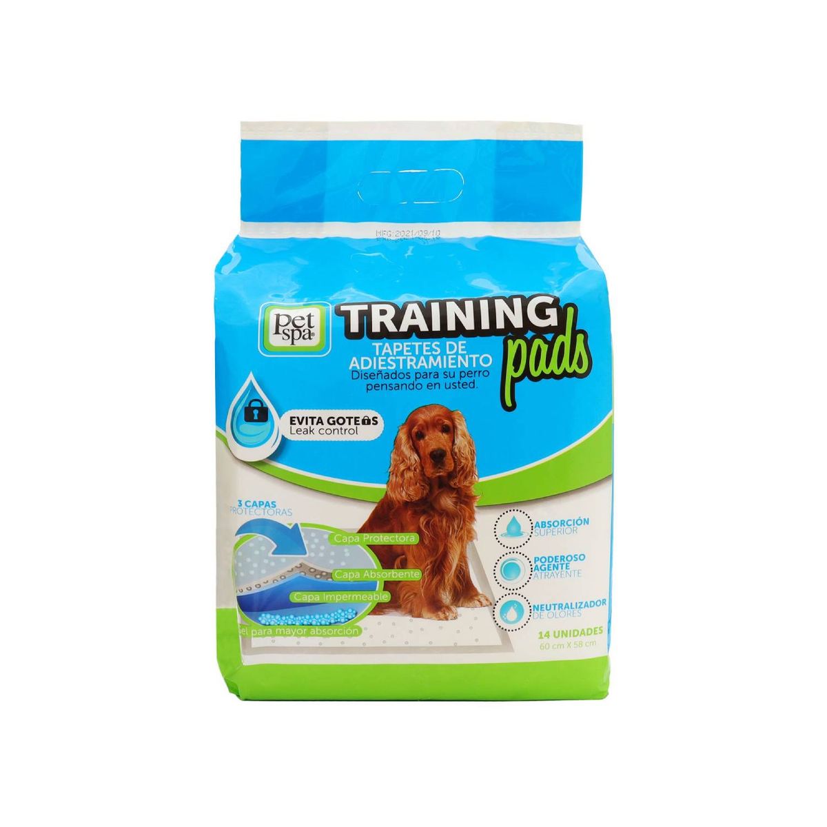 PETSPA - Tapete De Entrenamiento Para Perro Pet Spa X 14 Unidades