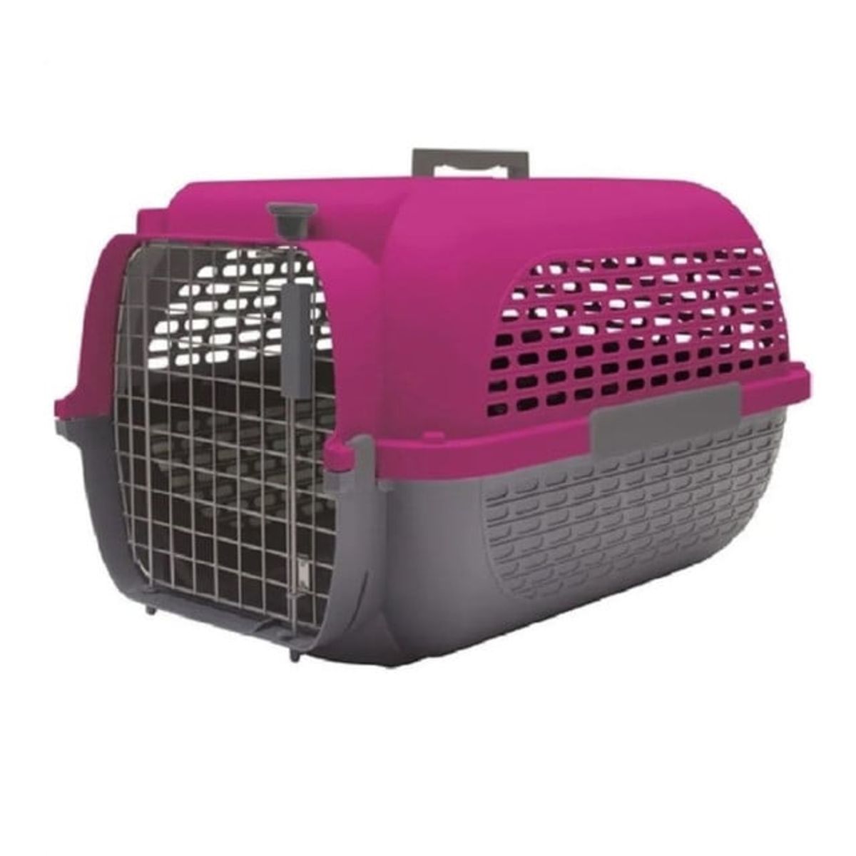 PETSPA - Guacal Para Perro Dogit Base Gris Tapa Fucsia Talla M