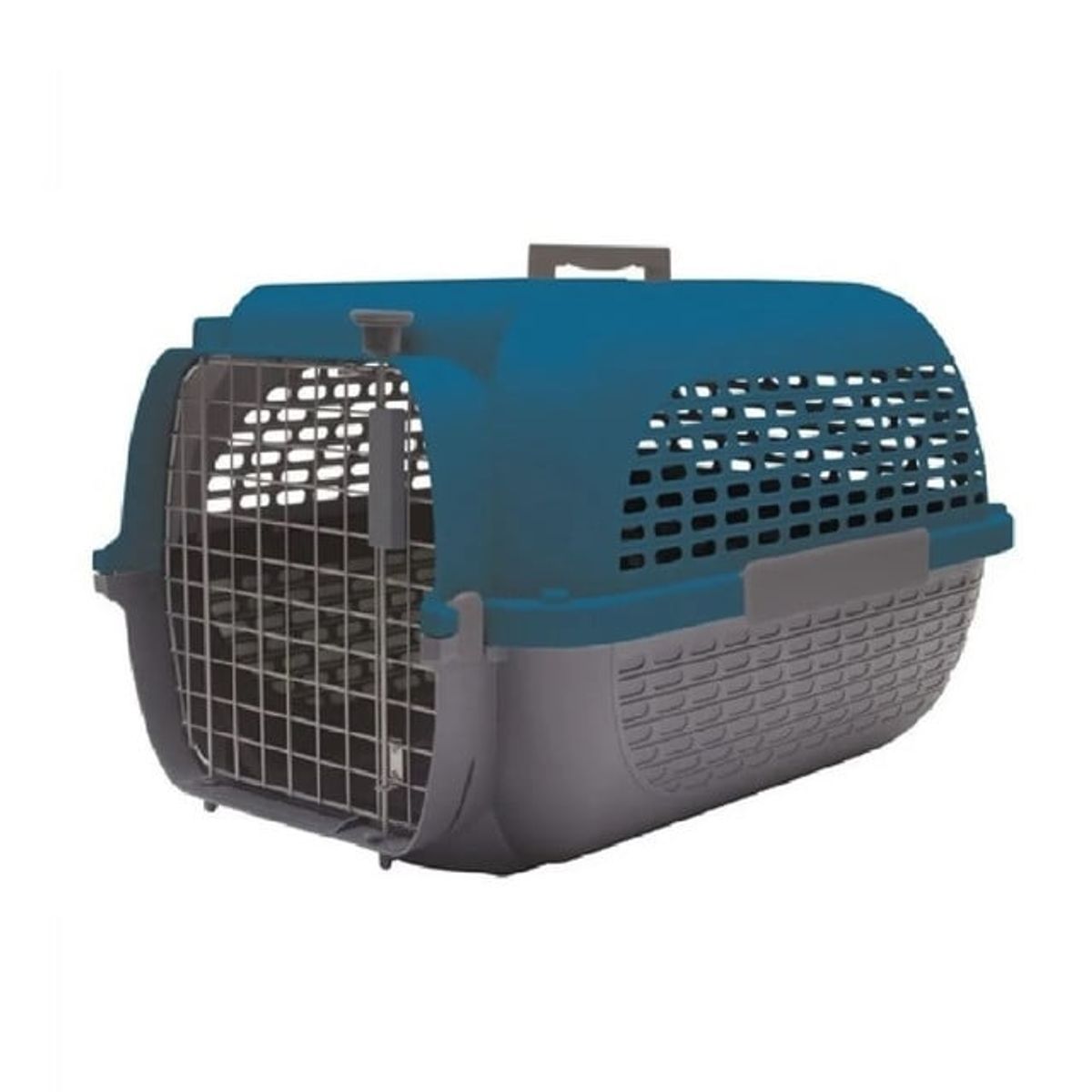 PETSPA - Guacal Para Perro Dogit Base Gris y Tapa Azul Talla M