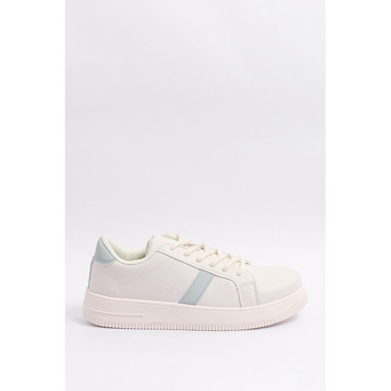 KOAJ - KOAJ Tenis urbano femeninos blanco con detalles en contraste. MUJER