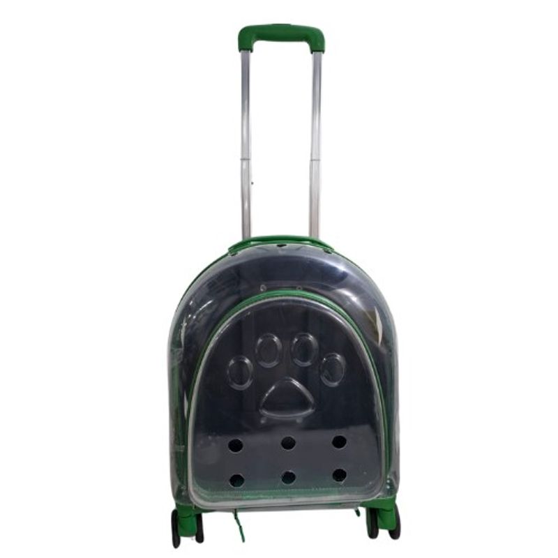 GENERICO - Maleta Bolso Transportador Ruedas Mascotas Acrilico