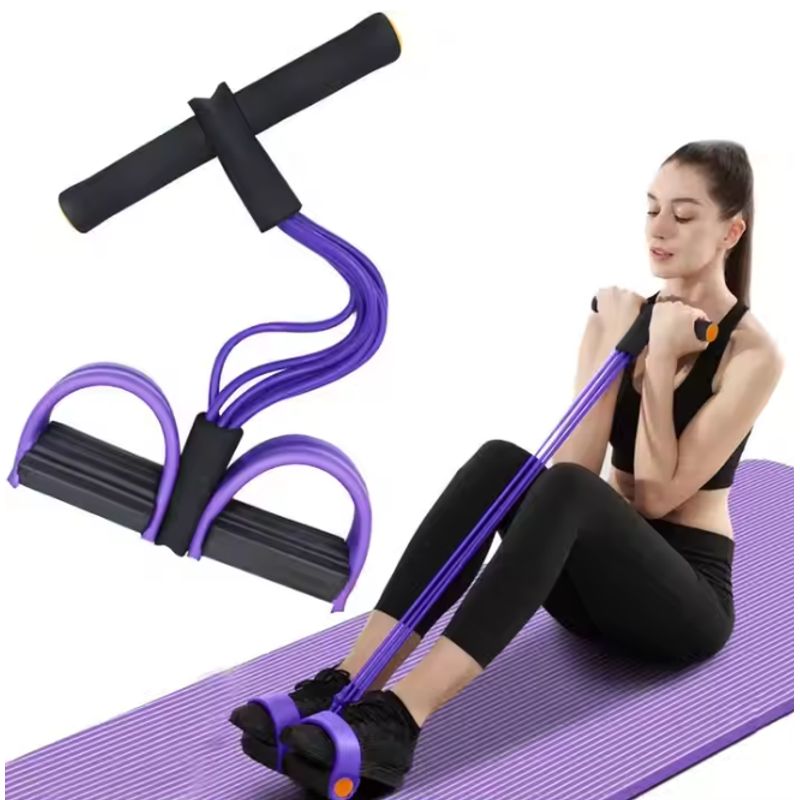 GENERICO - Banda Elástica Pedal 6 Tubos Resistencia The Fit Frog Sports