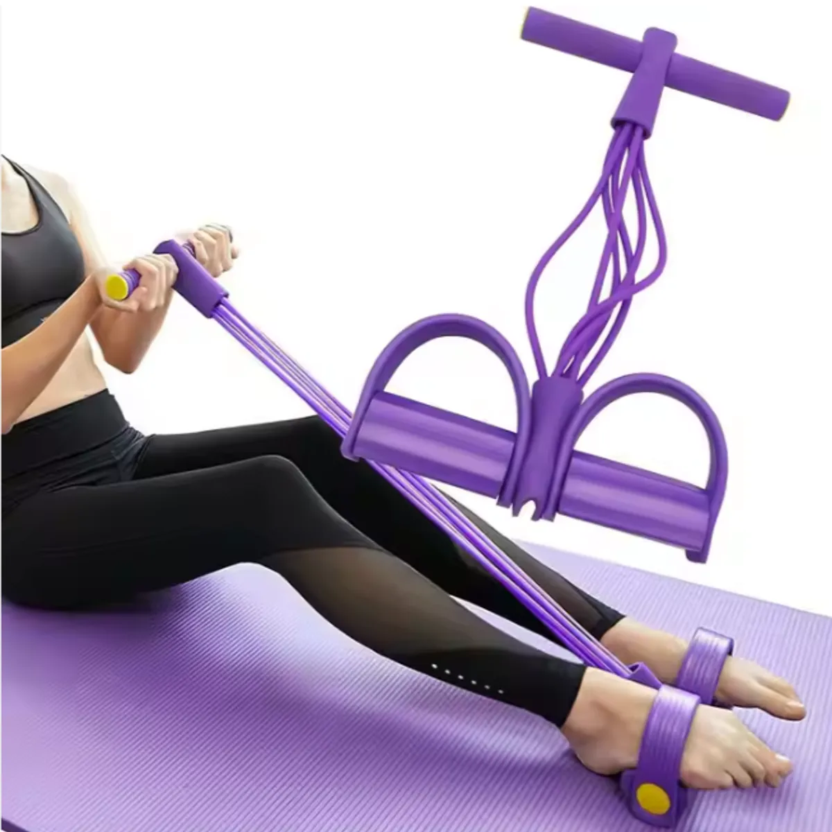 GENERICO - Banda Pedal 6 Tubos Resistencia azul The Fit Frog Sports