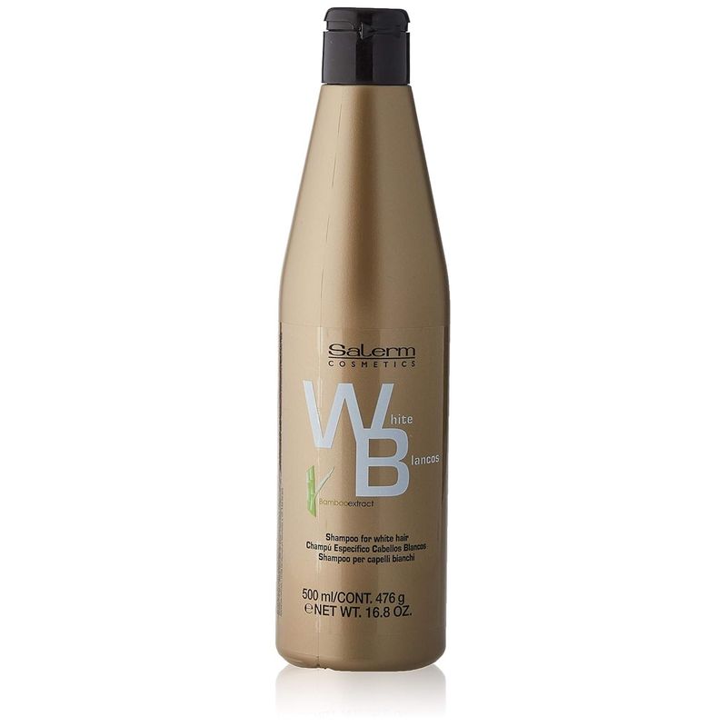 SALERM - Shampoo Matizador White Blancos Línea Oro 500 Ml