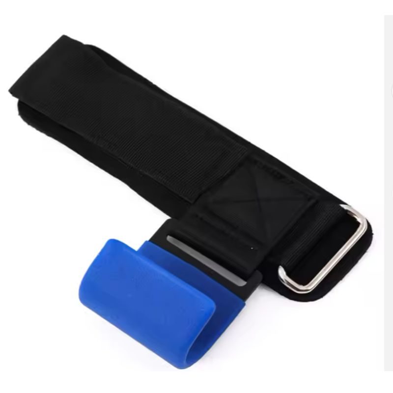GENERICO - Straps De Gancho Guante Levantamiento De Pesas Gym azul