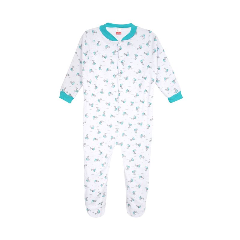 SANTANA - Pijama Enteriza Niña Verde Mar