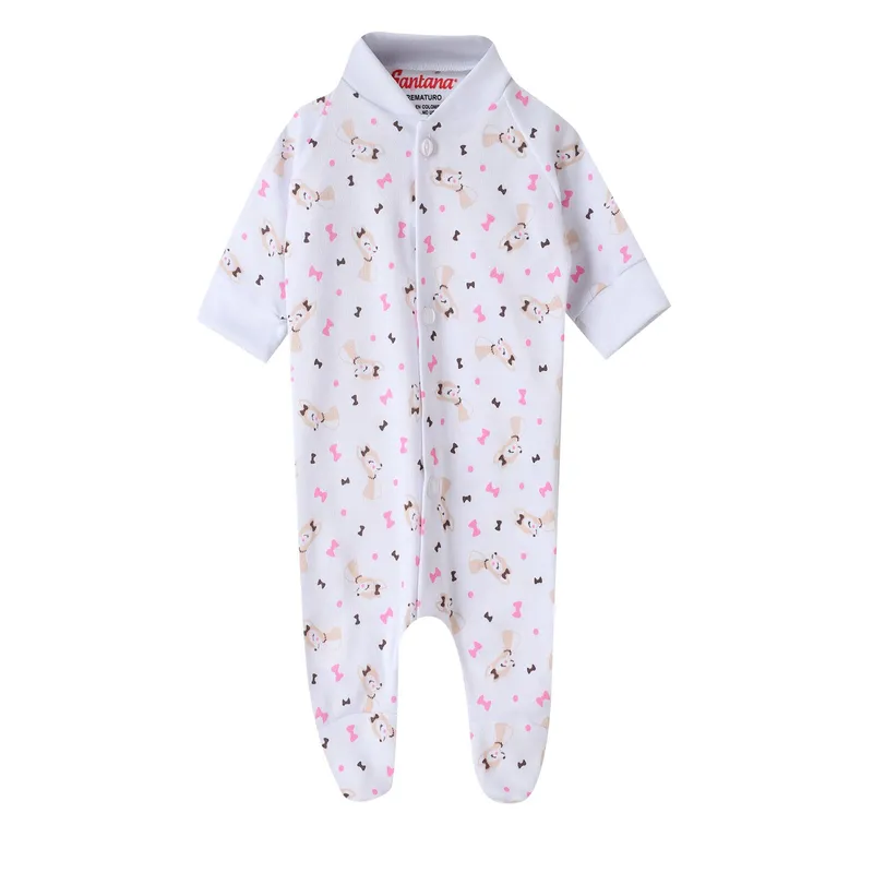 SANTANA - Pijama Prematuro Niña Ocre