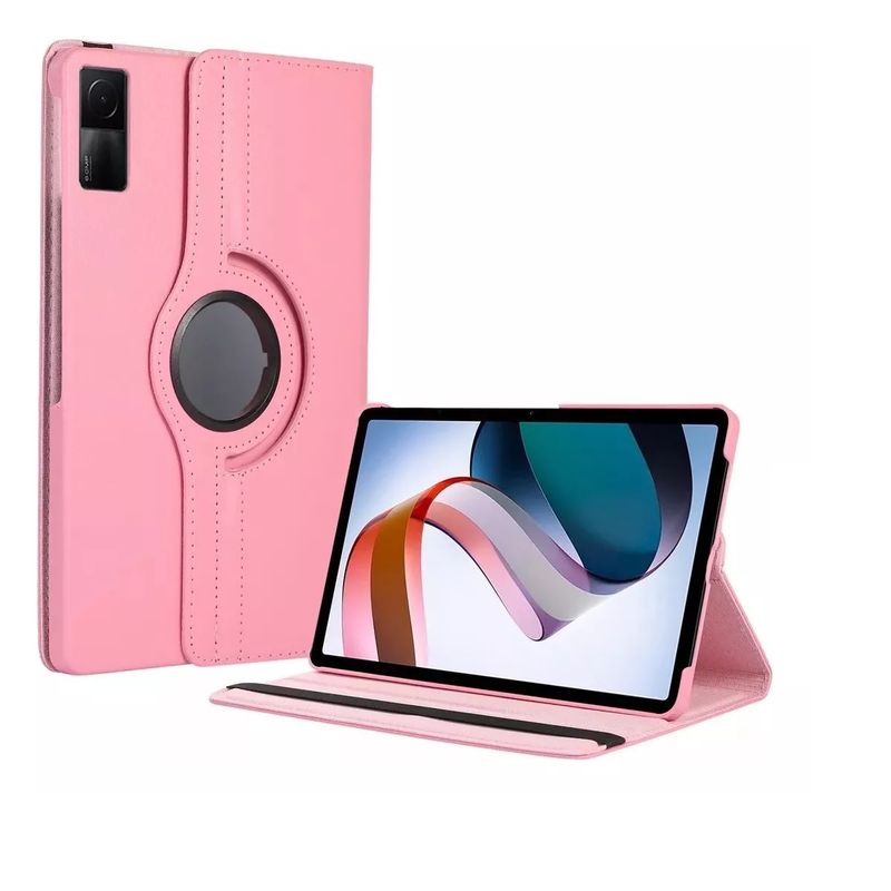 GENERICO - Estuche Forro 360 Para Tablet Xiaomi Redmi Pad SE 11 Pulg Rosa