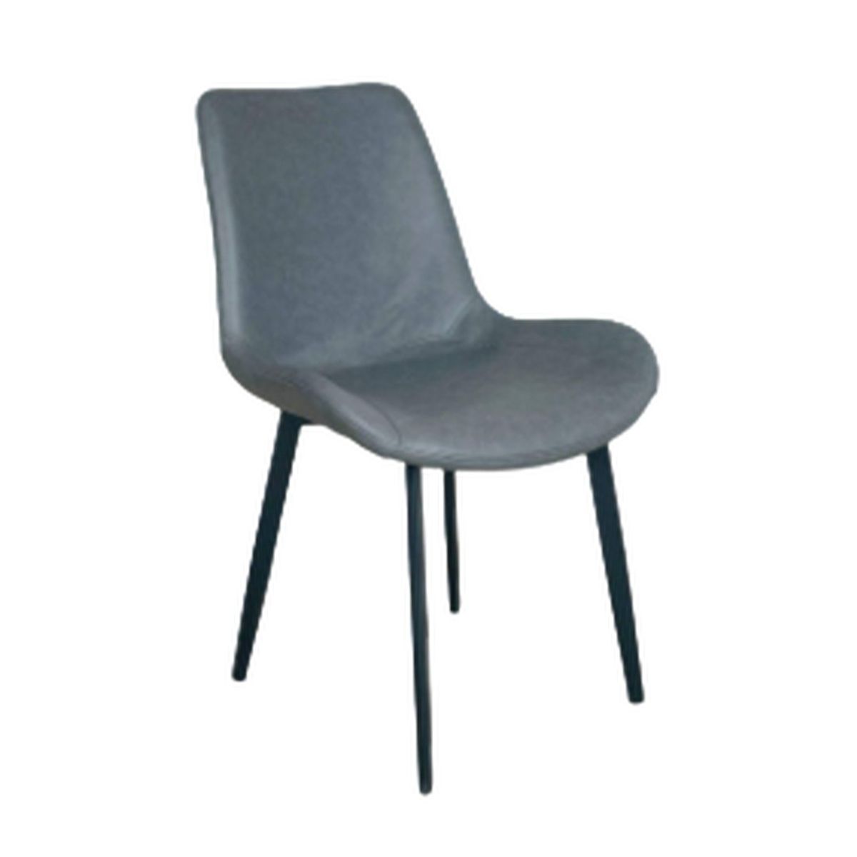 GENERICO - SILLA COCINA LUXURY PATAS METALICAS Color Gris