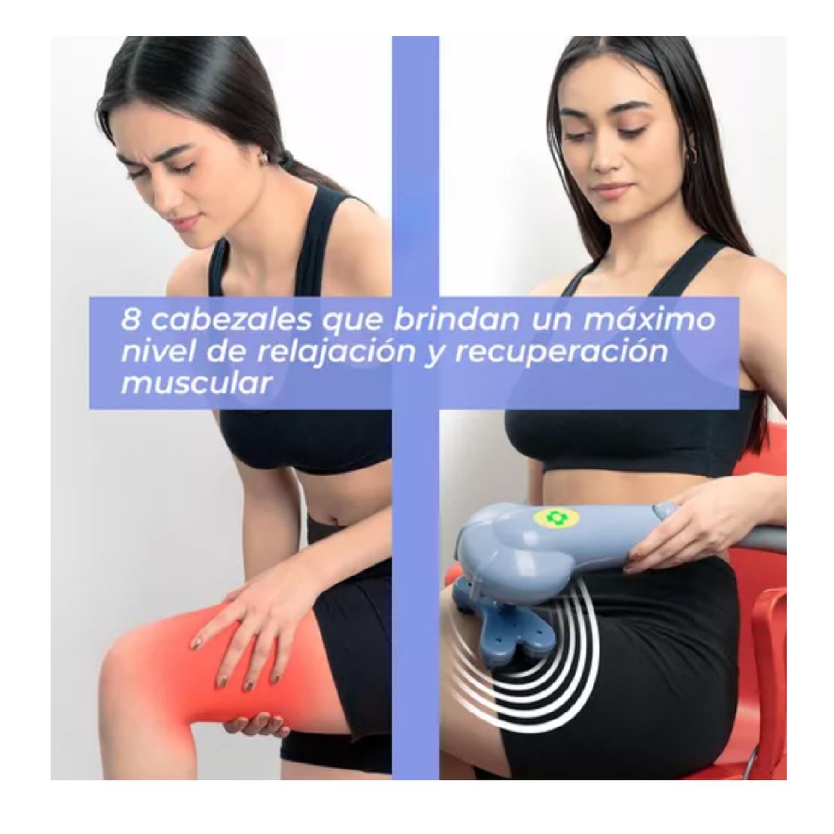 GENERICO - MASAJEADOR ELECTRONICO 8 EN 1 AZUL 999