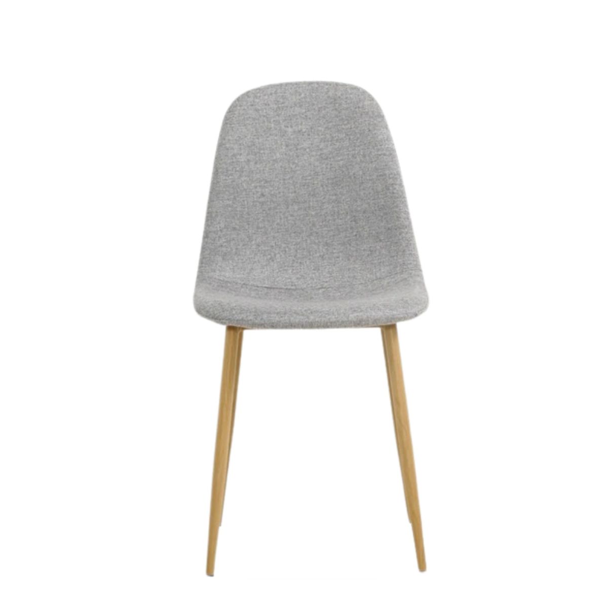 DISTRIONLINE - Silla De Diseño Domi Color Gris Con Patas Metálicas