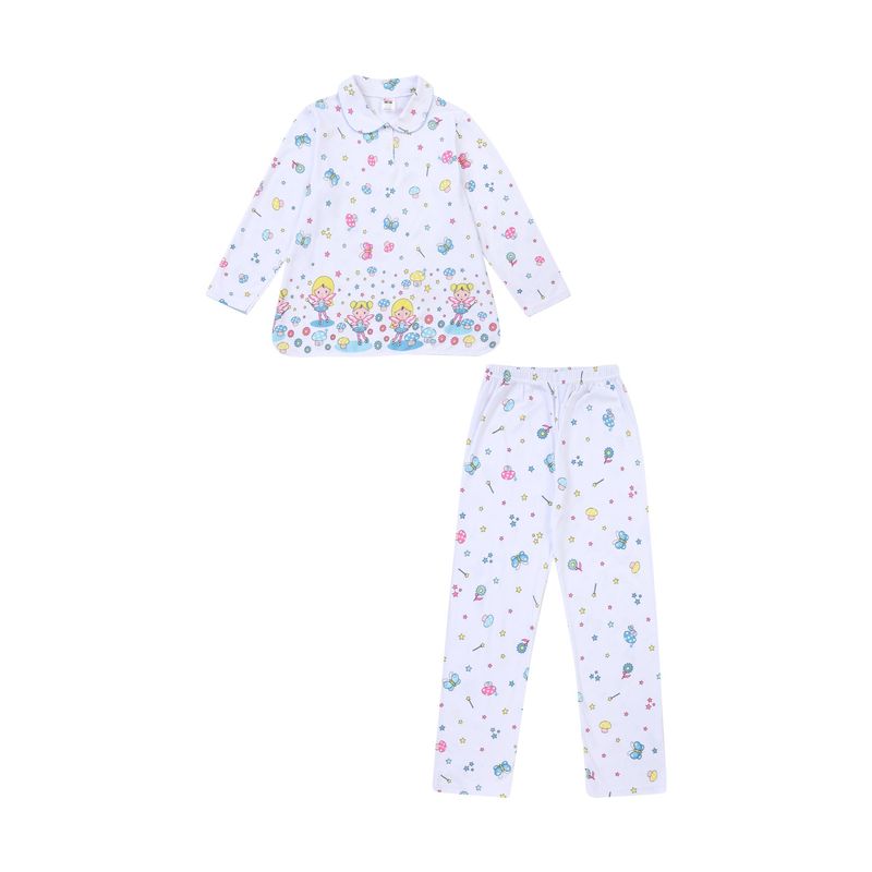 SANTANA - Pijama Niña Cenefa Amarillo