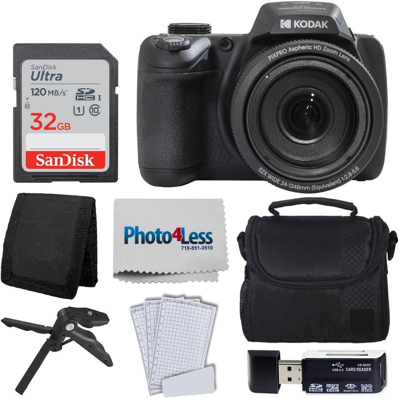 KODAK - Cámara Kodak PIXPRO AZ528 + 32GB, estuche y accesorios