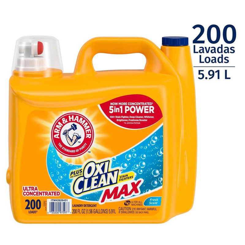 ARM & HAMMER - Detergente Ropa ARM & HAMMER C/Oxi Clean 5.91 L