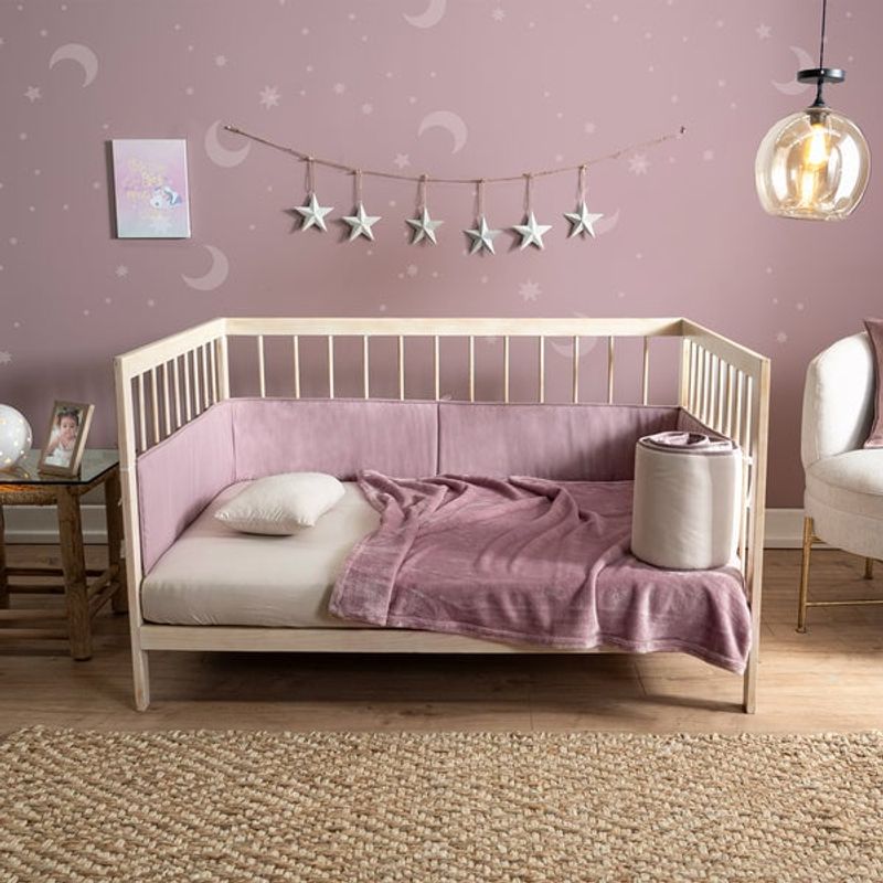 VIANNEY - Cobija Baby Ligera Lila talla Cuna Vianney