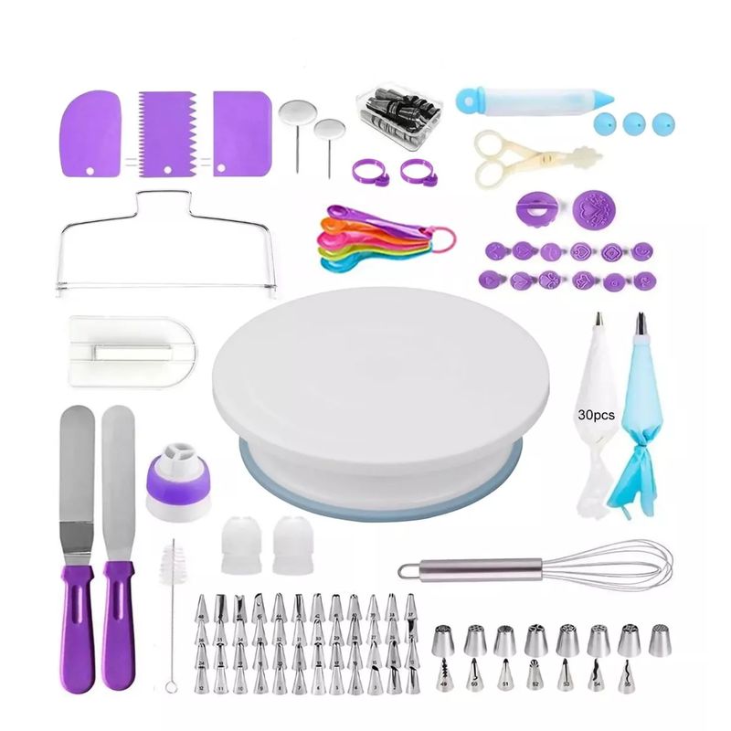GENERICO - Kit Pastelería Decoración Tortas Ponques Pasteles Juego X137