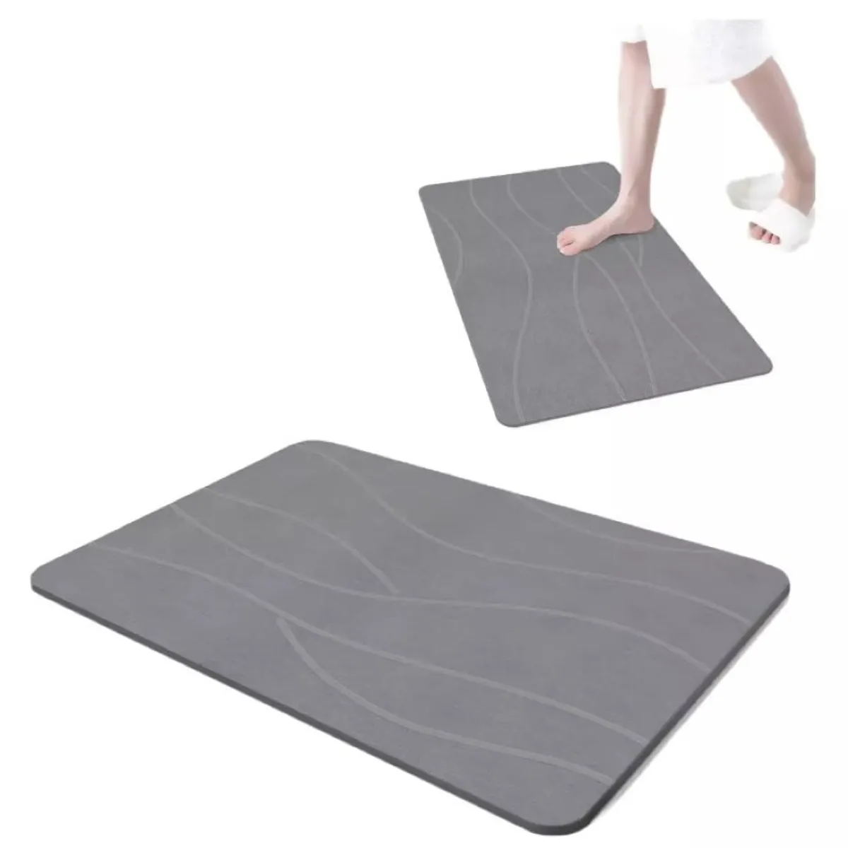 GENERICO - Tapete De Piedra Ultra Absorbente Secado Rapido