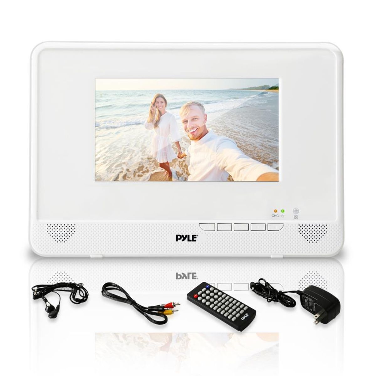 PYLEHOME - Reproductor de DVD portátil Blanco PYLE-HOME PLMRDV74