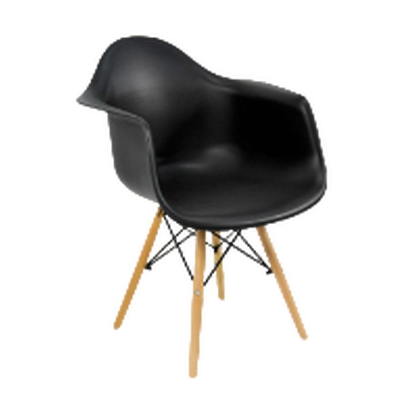 GENERICO - SILLA EAMES CLASICA CON BRAZOS Color Negro