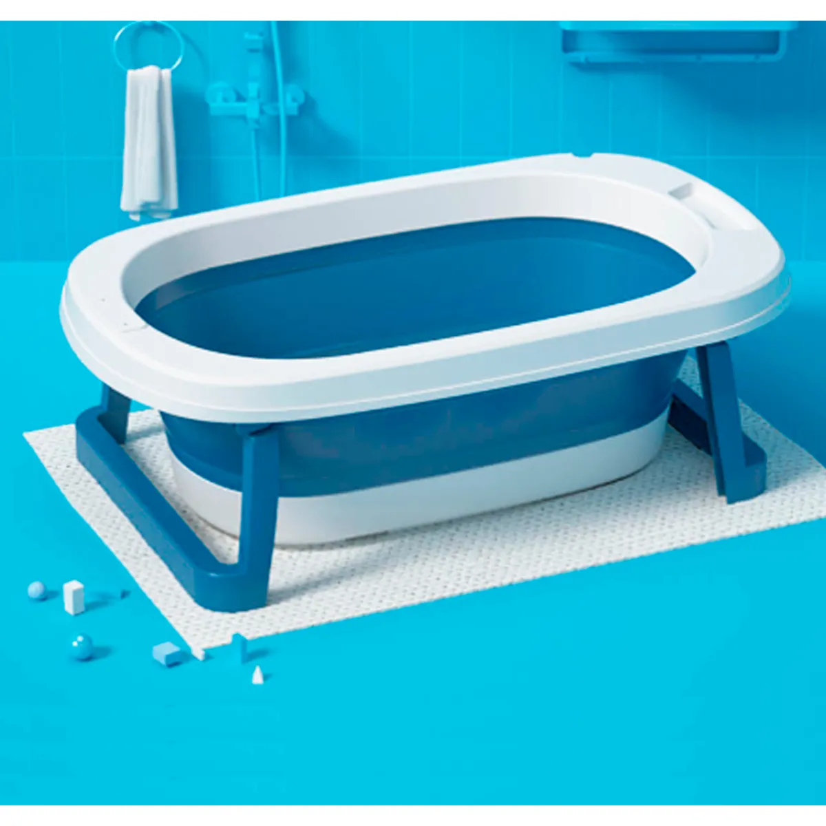 BIUM - Bañera Plegable - Tina Para Bebe Bium Big Azul