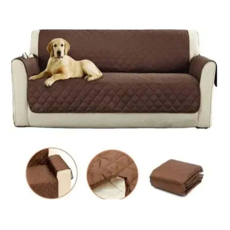 SOFT - Protector Sofá Forro Mueble Doble Faz 3 Puestos Adaptable
