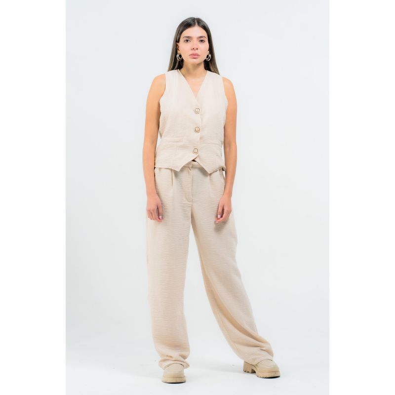 FREYDA - Conjunto De Chaleco Y Pantalón Dama Elegante Moderno Freyda