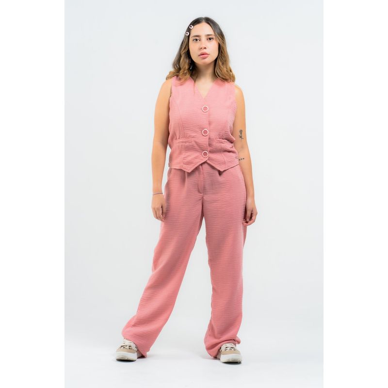 FREYDA - Conjunto De Chaleco Y Pantalón Dama Elegante Moderno Freyda